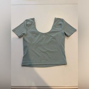 LULULEMON ALIGN TEE - GREEN/GREY